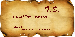 Tumbász Dorina névjegykártya